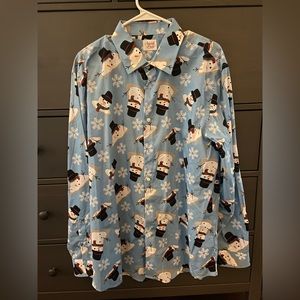 North Pole Snowman Men’s Shirt